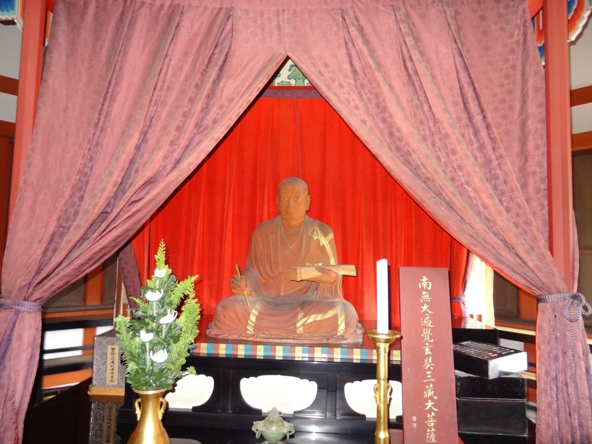 日本奈良法相宗大本山藥師寺，玄奘三藏大菩薩像。（網上圖片） 