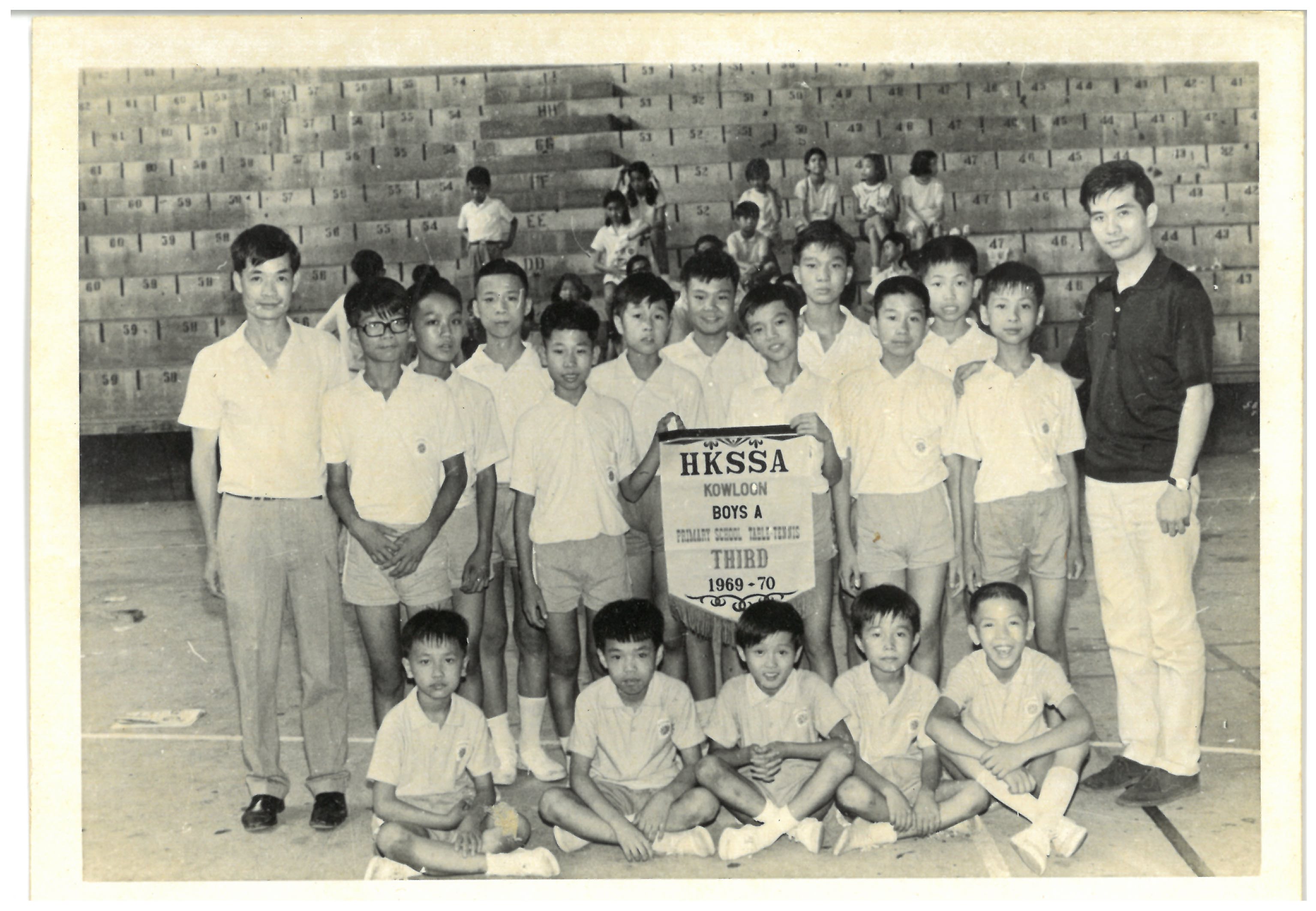 佛教菩提學校學生在一項乒乓球比賽上榮獲季軍(圖片提供:高勵節女兒)