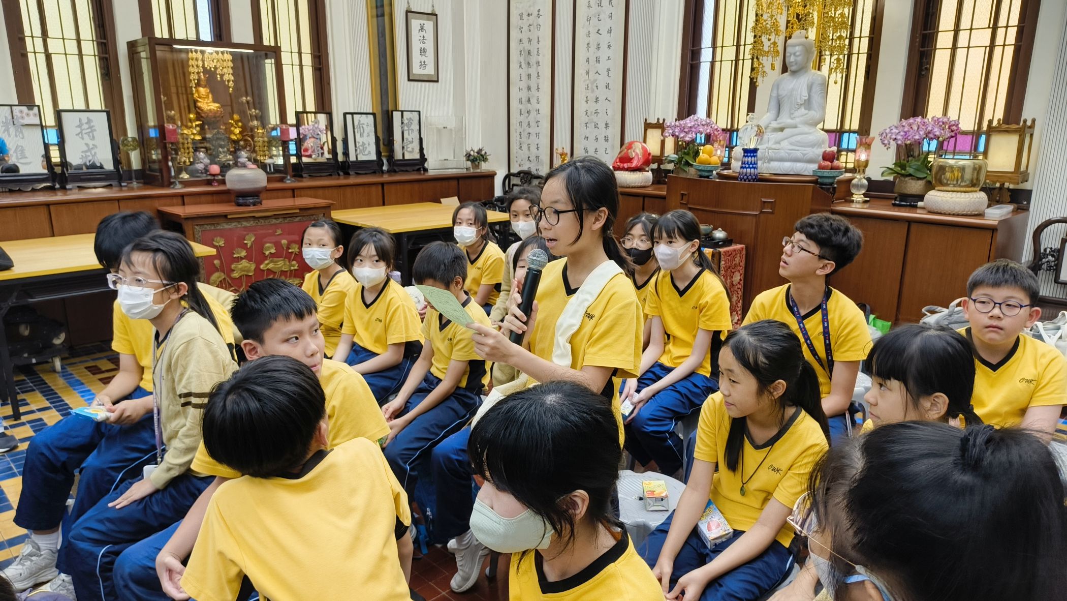 學生分享當日參訪活動的感受