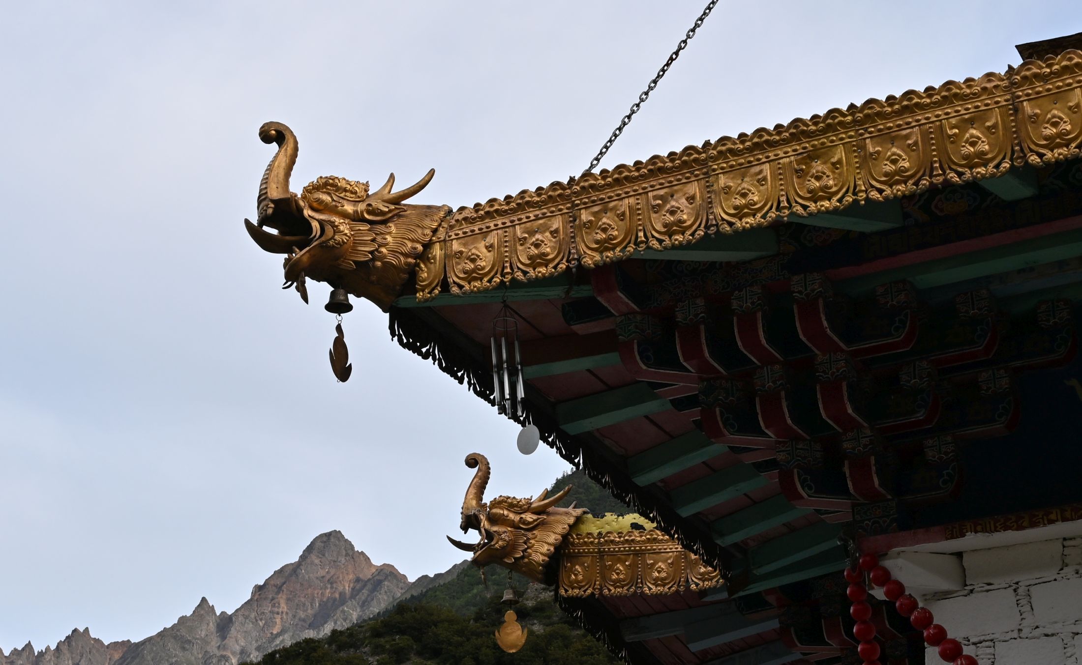 塔上懸掛大量風鈴