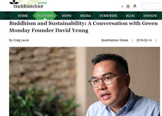 Buddhism and Sustainability: A Conversation with Green Monday Founder David Yeung